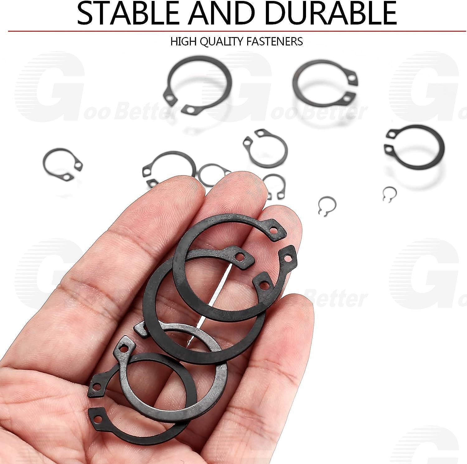 300Pc External Snap Ring Pliers Assortment Kit Circlip C-Clip Retaining Ring Set