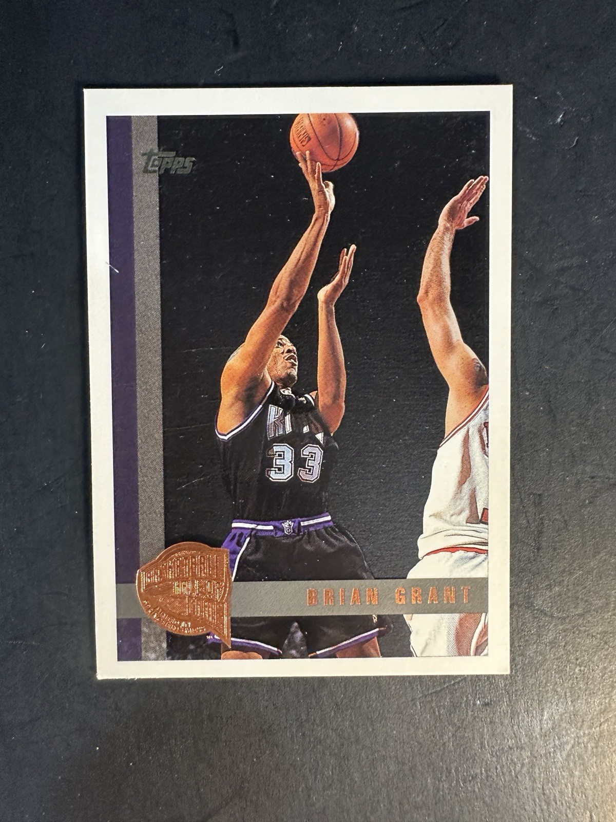 1997-98 Topps Brian Grant #6 Minted in Springfield Sacramento Kings BRONZE STAMP