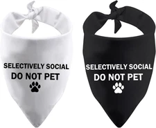 Selectively Social Dog Bandana Triangle Printed Bibs Pet Scarf for Pet Birthday 