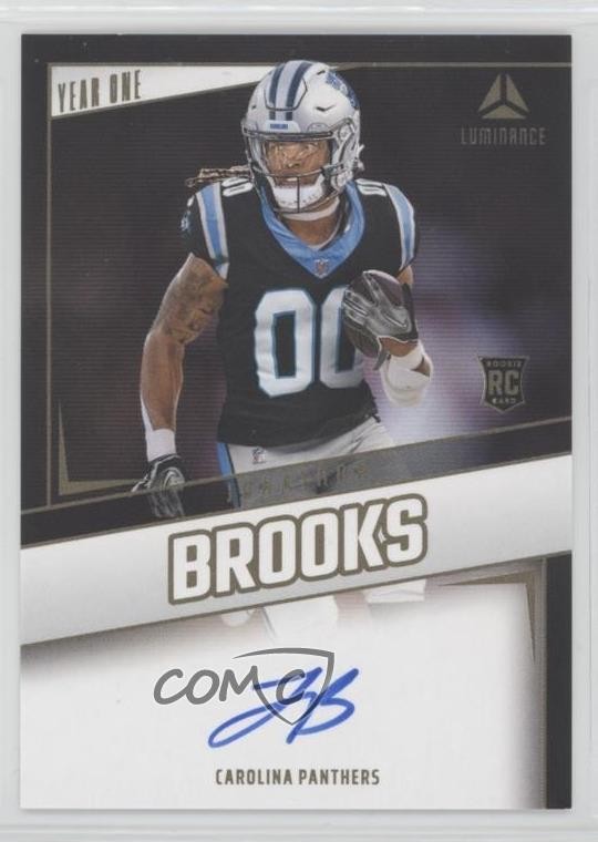 2024 Panini Luminance Year One Signatures RPS Jonathon Brooks Rookie Auto RC 6q5