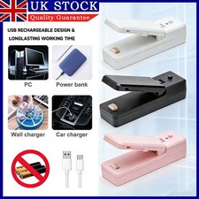 2 In 1 Mini Bag Sealer USB Charging Clip Sealing Machine for Food Preservation .