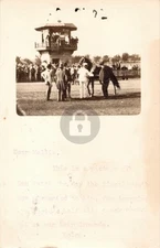 1906 Harness Horse Racing Dan World Record Patch RPPC Photo Postcard COPY