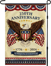 4Th of July Decorations - 250Th Anniversary Garden Flag  Fourth of July Decor P