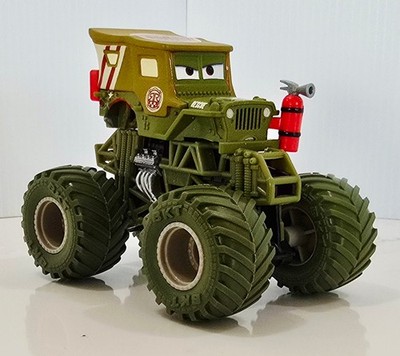 MONSTER JAM 'CUSTOM' PIXAR CARS RACE & RESCUE SARGE  1/64  LOOSE