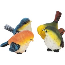Vogel Deko Gartendeko Vogelfigur Tierfigur Garten Hof Dekoration 4 Stück