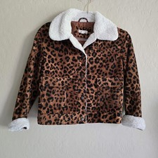 Tucker Tate Leopard Corduroy Jacket Size Large 10/12