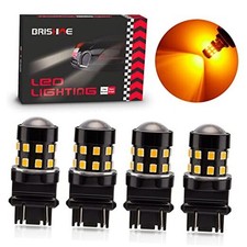 4-Pack Super Bright 3157 3156 3057 4057 4157 LED Bulbs 9 Pack of 4 Amber Yellow