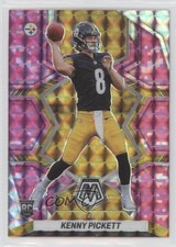 2022 Panini Mosaic NFL Debut Pink Camo Mosaic Prizm Kenny Pickett #270 03rx