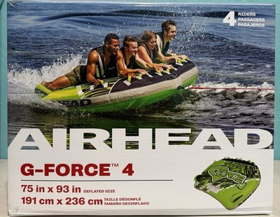 Airhead G-Force 4, 1-4 Rider Towable Tube for Boating
