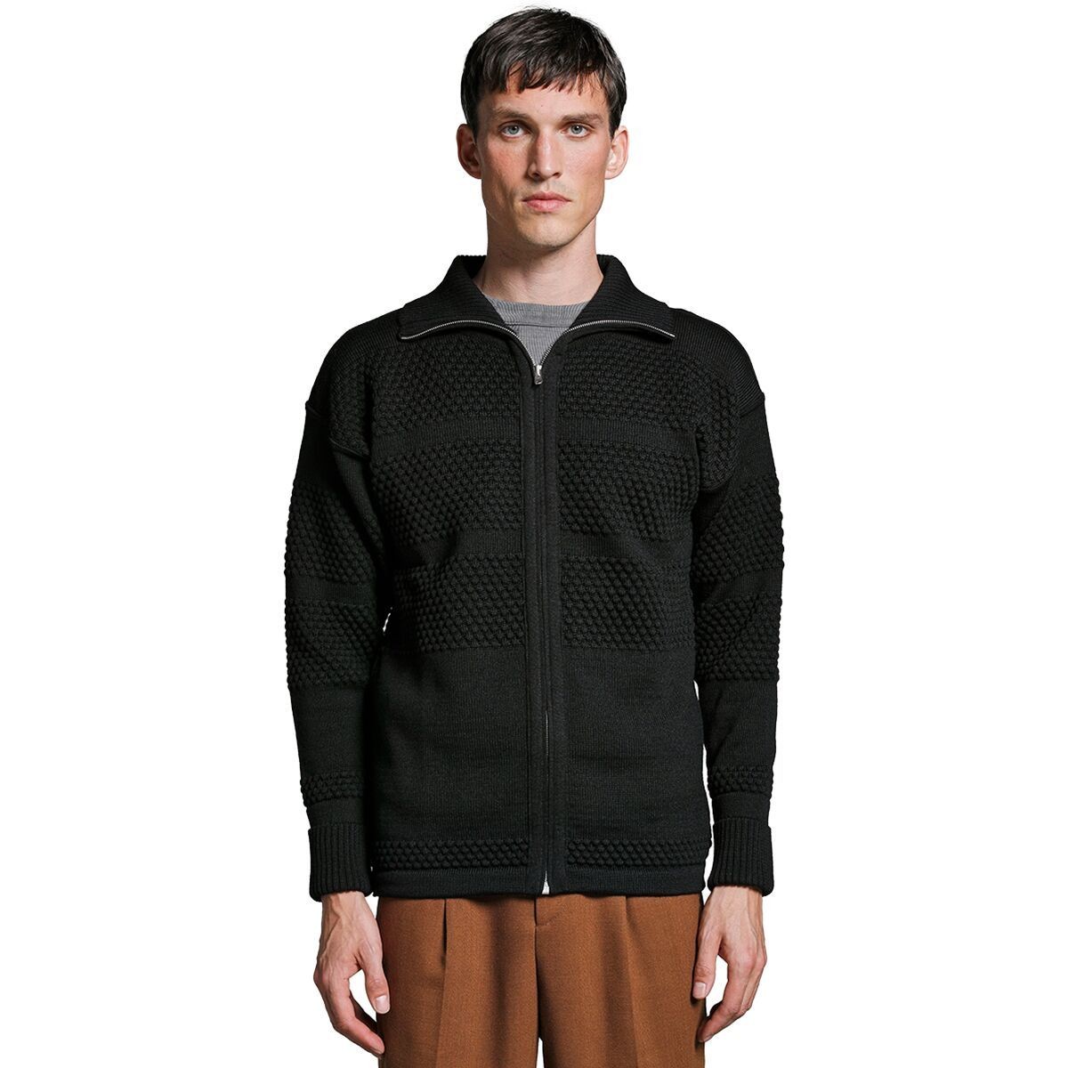 Рыбацкий свитер S. N. S. Herning на молнии - мужской черный Void, S