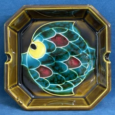 1960-70's Vintage Otagiri Ceramic Fish Ashtray