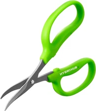 Garden Scissors, 6In Pruning Shears Snips Non-Stick Coated Sharp Steel Blades -