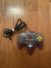 Official Nintendo 64 N64 Authentic OEM Controller Atomic Purple Working NUS-005