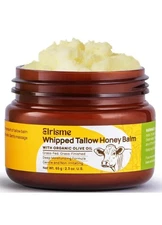 Beef Tallow for Skin - Organic Grass-Fed Whipped Beef Tallow and Honey Balm