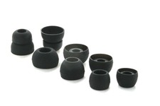 4 Pairs Replacement Eartips Earbuds Eargels Earpads for medium, Black