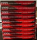 1999 - 2006 United States (9) Silver Proof Sets W/50 State Quarters Great Shape!
