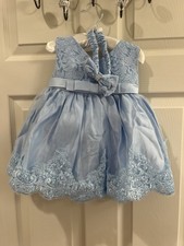 New Lace Blue Party Dress For Baby Girl Princess Toddler Wedding Kids Clothes