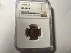 1929 S Lincoln Wheat Small Cent NGC MS 63 RB