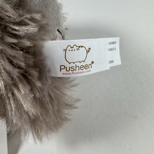 Gund Peluche Pusheen Gatto Grigio Shaggy Portachiavi Con Etichetta 3,5" 2019 Giocattolo - Foto 7 di 10