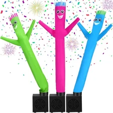 Poen 3 Pcs Mini Inflatable Tube Man Gift Funny Gag as shown in the figure 
