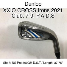 Dunlop XXIO CROSS Irons 2021 7-9. P.A.D.S Iron Set 37.75" NS Pro 860GH D.S.T Sti