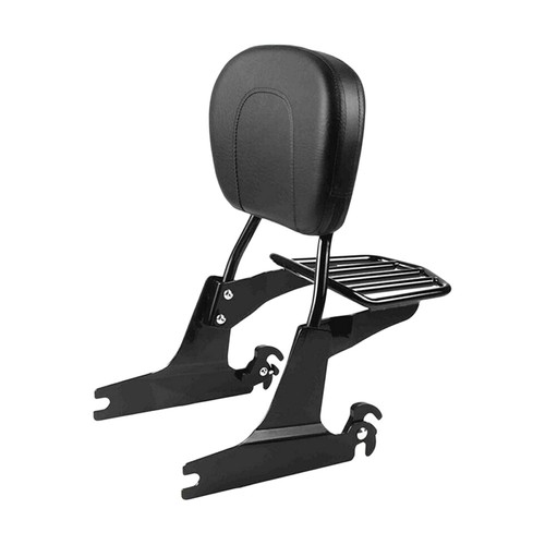 Backrest Sissy Bar Luggage Rack Fits For Harley Dyna Super Glide FXD 02-05 - Picture 8 of 12