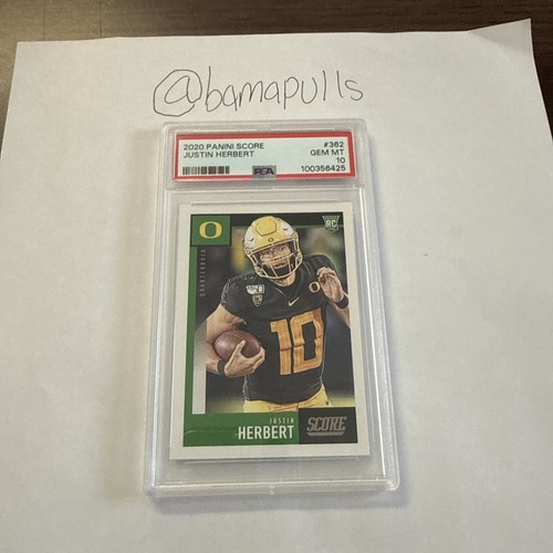 2020 Justin Herbert Rookie PSA 10