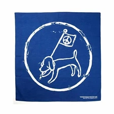 Yoshitomo Nara Bandana Navy NARA FLAG Dog Drawing 53cm Cotton Japan From