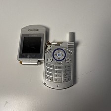 Pantech PG-C3 / C3 Silver Flip Phone   Collectible   For Parts or Repair