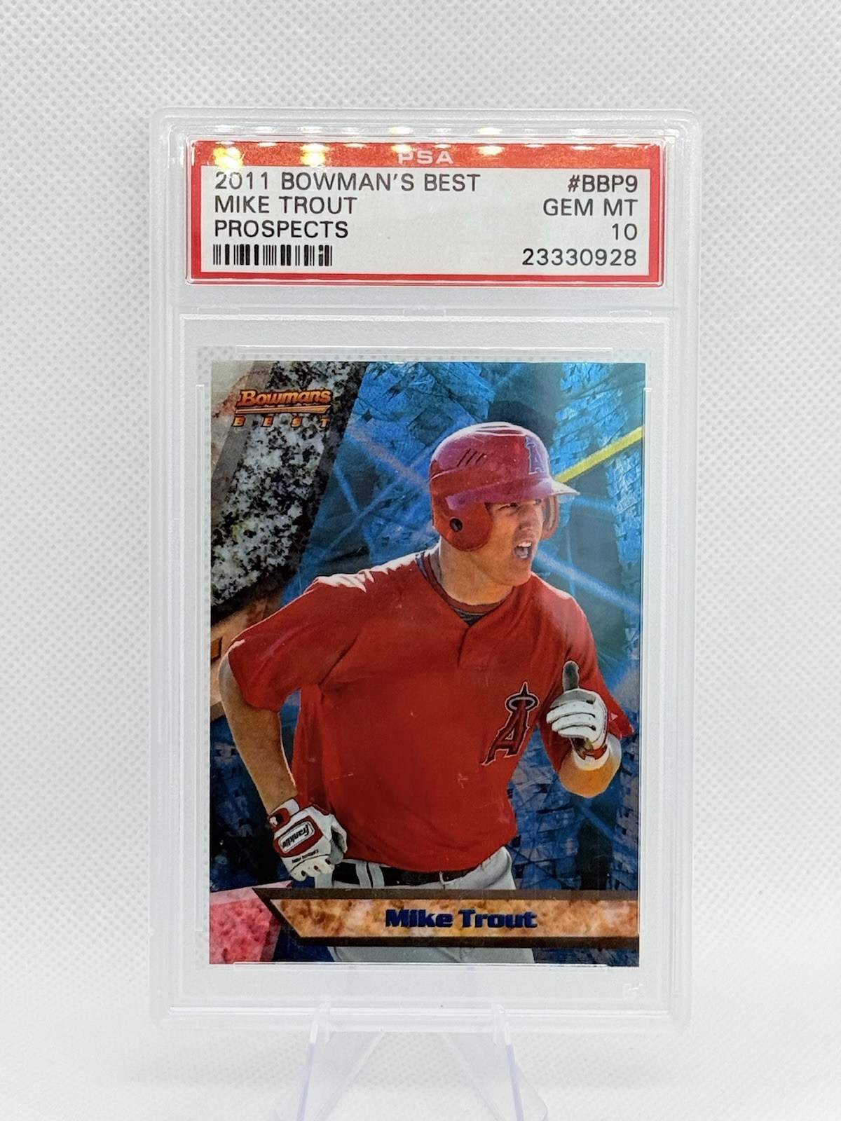 2011 Bowman's Best Prospects #BBP9 Mike Trout RC Rookie PSA 10 GEM MT