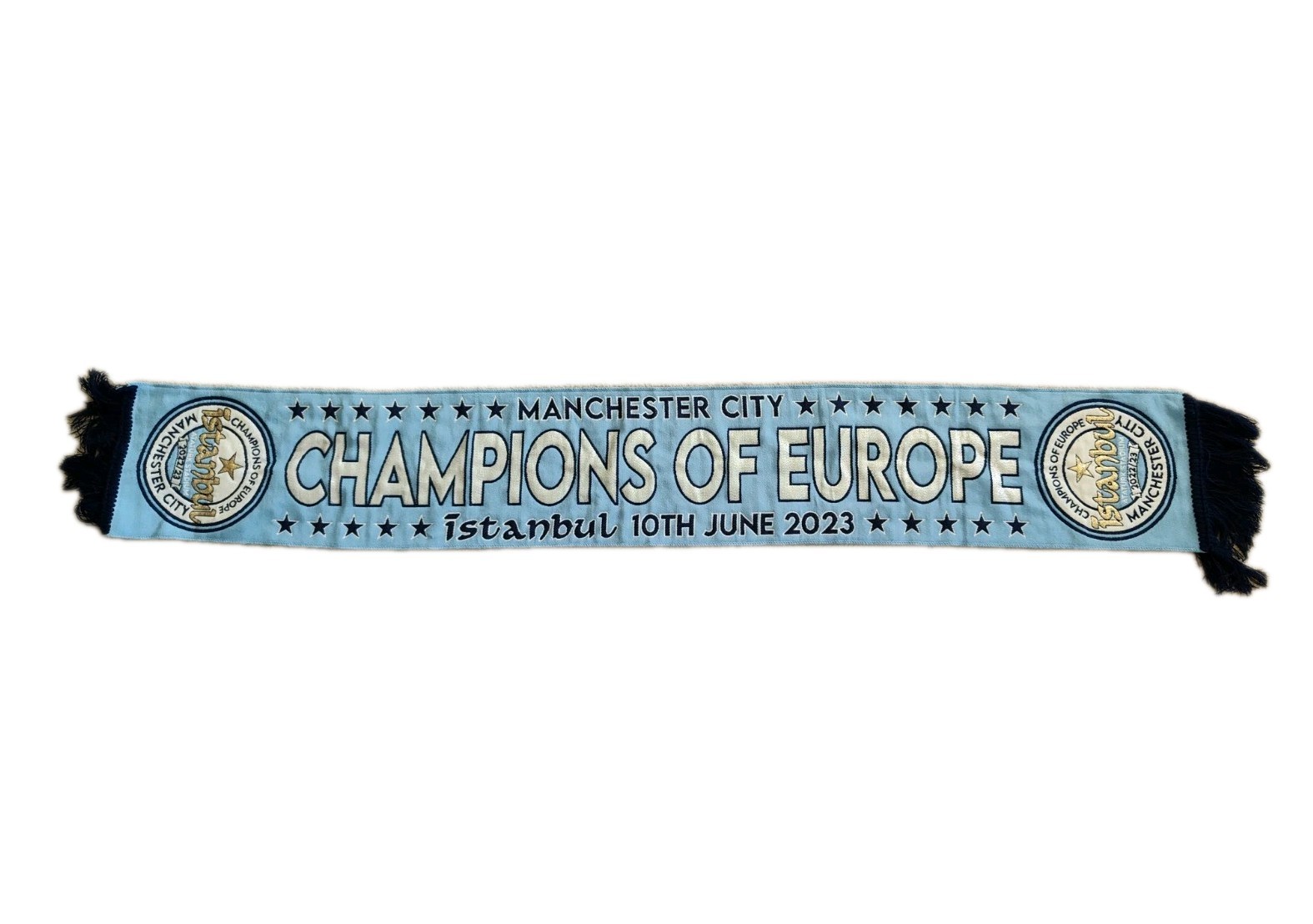 Manchester City Unisex Blue Football Champion Scarf - One Size