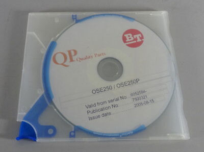 Parts Catalog CD BT Electric Low Lift Truck OSE 250 / 250P Stand 08/2008