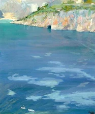 The Little White Boats, Ca by Sir John Lavery Quality Print - Frame Me