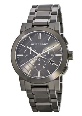 BURBERRY 時計デイト ノバチェック BU1354 メンズ腕時計 電池交換済】BURBERRY バーバリー 腕時計 BU1354 黒 メンズ