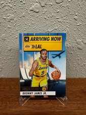 2024-25 NBA Hoops Bronny James Jr. Arriving Now Insert Rookie Card #12 Lakers RC