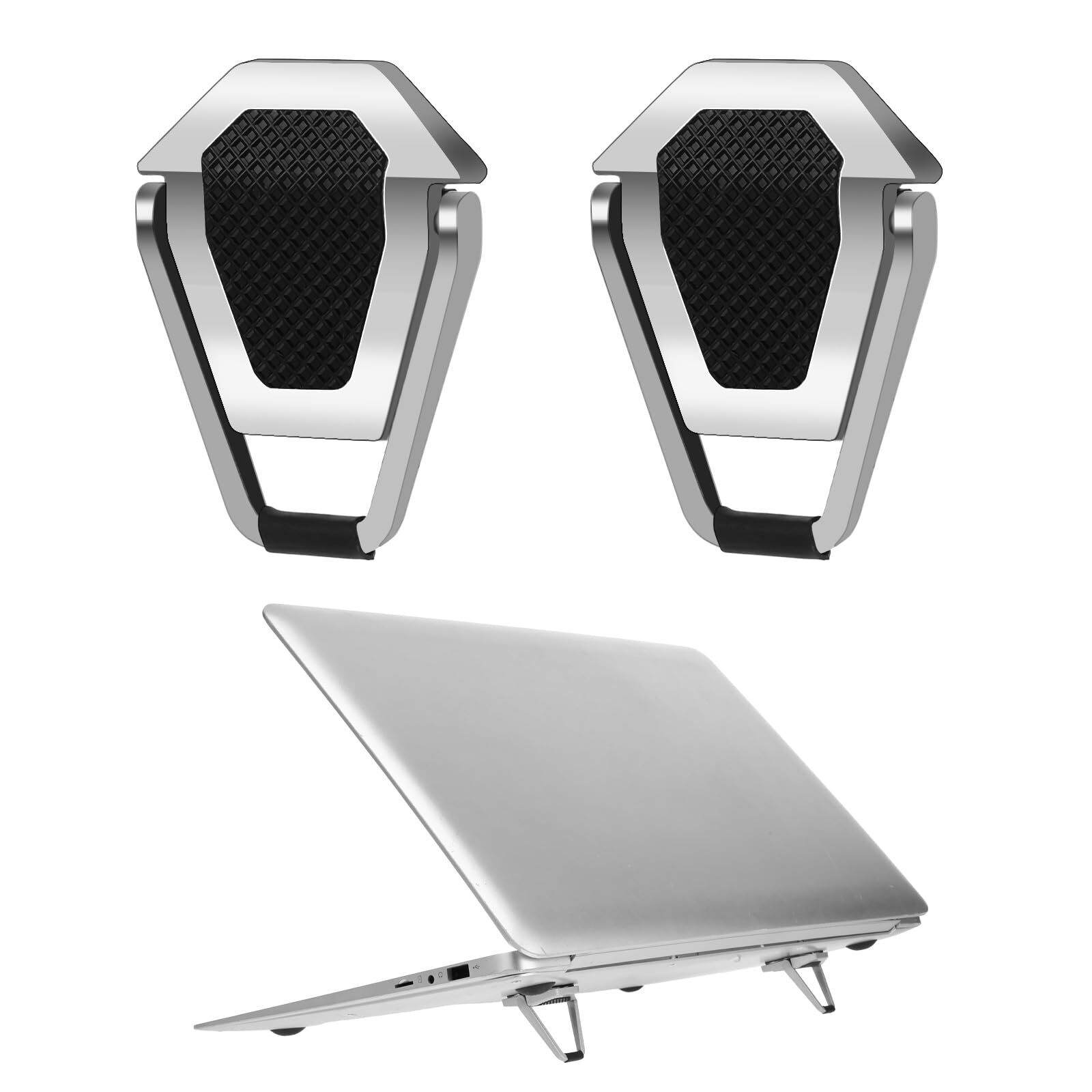 2PCS Portable Computer Keyboard Stand Riser Self-Adhesive Mini Laptop Stand Z...