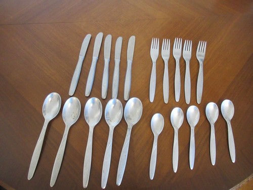 DDR Alu Besteck Alekto 20 Teile Konvolut lot