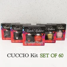 CUCCIO Colour Veneer Collection SET OF 60 Color All Match Makers Gel Duo Kit Lot
