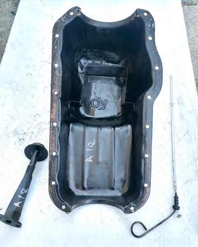 DATSUN NISSAN A12 A14 A15 OIL PAN WITH OIL INDICATOR WITH OIL REAR SUMP USED - Picture 13 of 13