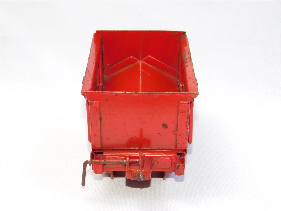 Antiguo vagón de lastre de acero prensado industrial de ferrocarril al aire libre Buddy L de los años 20 Foto 3 de 4