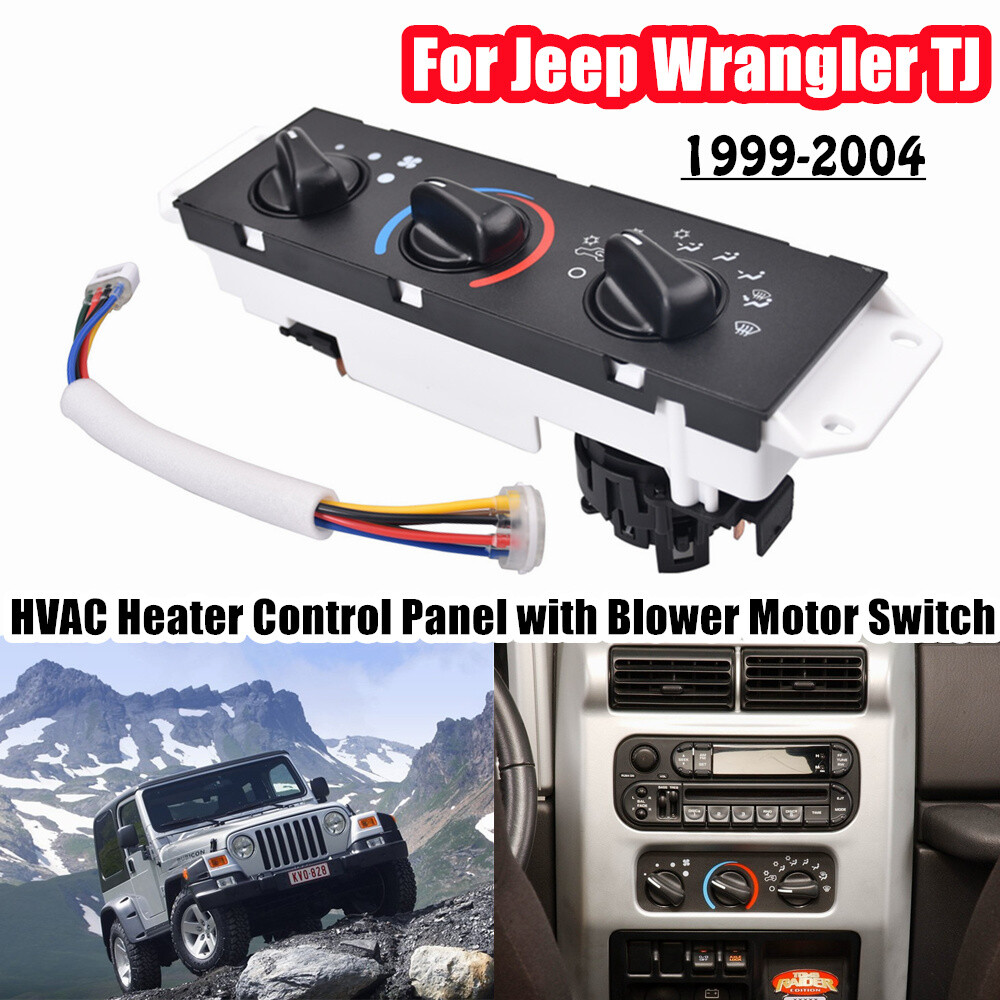 Jeep エアコン スイッチ ジープ TJラングラー 1999-2004年 For Jeep Wrangler TJ 1999-2004 A/C Heater Control Panel