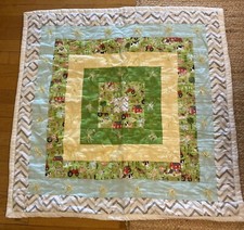 Handmade Baby Quilt Crib Blanket Patchwork Farm Animals Tractor 34x35