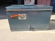 Vintage Black & Decker Electric Saw Drill & Sand Metal Carrying Case Only