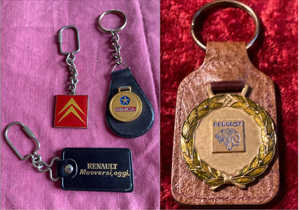 RARE VINTAGE LOT FRANCE Key Chain : N. 5 - Stunning also leather - 1970's !!! - Image 2 of 4