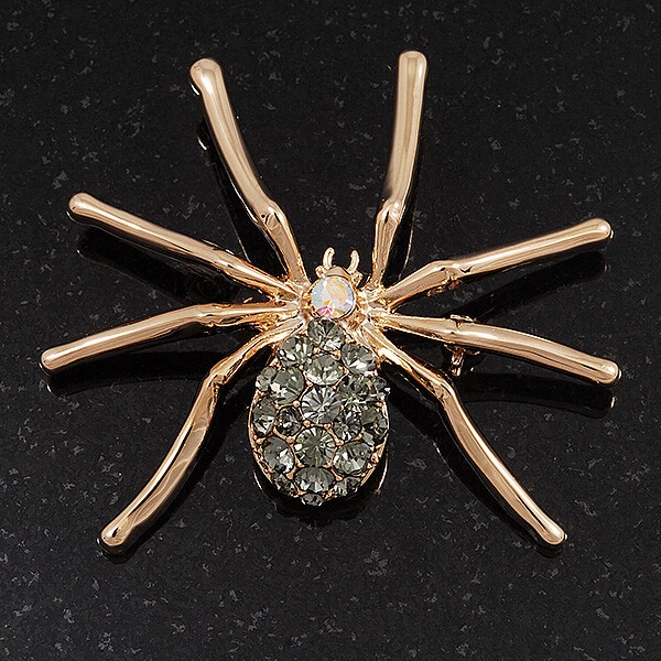 Diamante spider best sale brooch