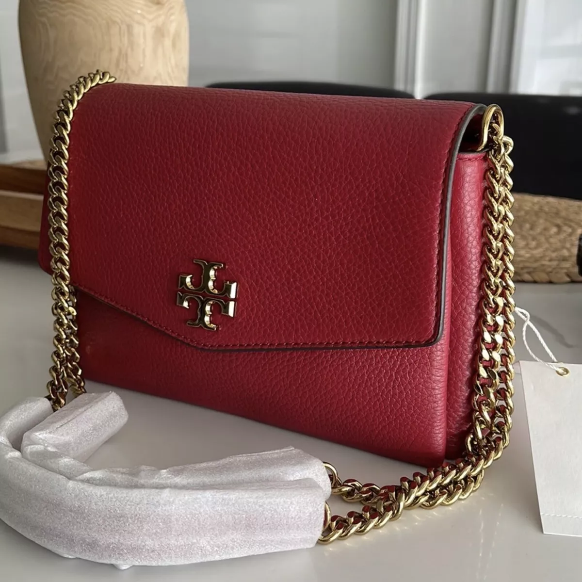 Tory Burch, Bags, Tory Burch Kira Pebbled Leather Wallet Crossbody Bag