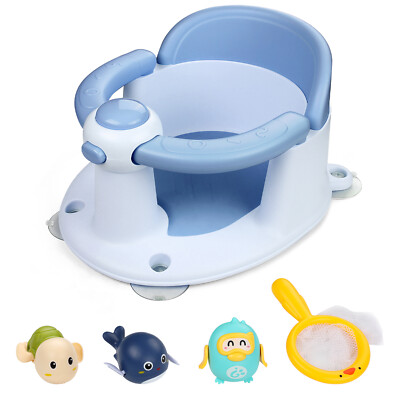 Baby Bathtub Seat Baby Bath Seat for Tub Sit Up Infant Shower Chair Anti Slip US