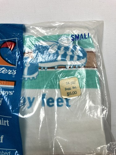 Vtg Boys T-Shirt & Briefs Sz Small Carters Tykes Rugby Gear NOS Childrens 70s - Picture 2 of 4