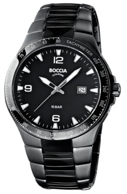Boccia Titanium 3627-02 Herrenuhr IP mit Sonderausstattung Saphirglas Ø42mm