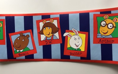Roll Arthur the Aardvark Wallpaper Border 9'' tall 5 Yards Each Multiple Avail